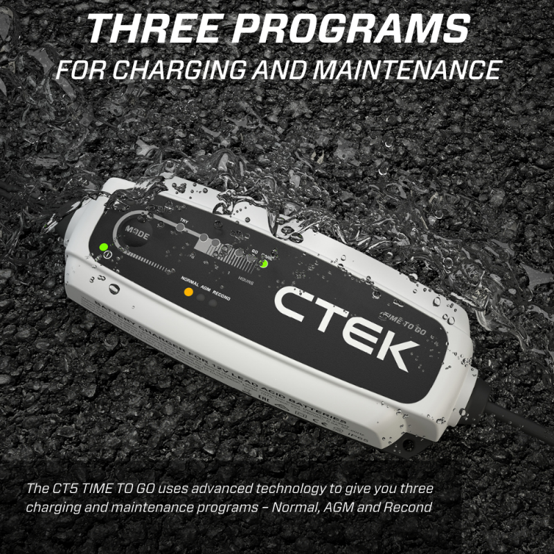CTEK K40-255 - CTEK40-255 - CTEK Battery Charger - CT5 Time To Go - 4.3A - Shipped in Europe - Tuningsupply.com