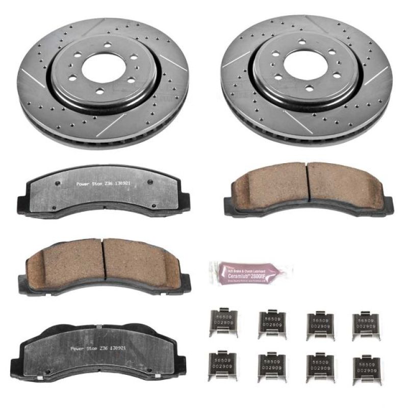 PowerStop K3167-36 - PSBK3167-36 - Power Stop 10-18 Ford Expedition Front Z36 Truck & Tow Brake Kit - Shipped in Europe - Tuningsupply.com