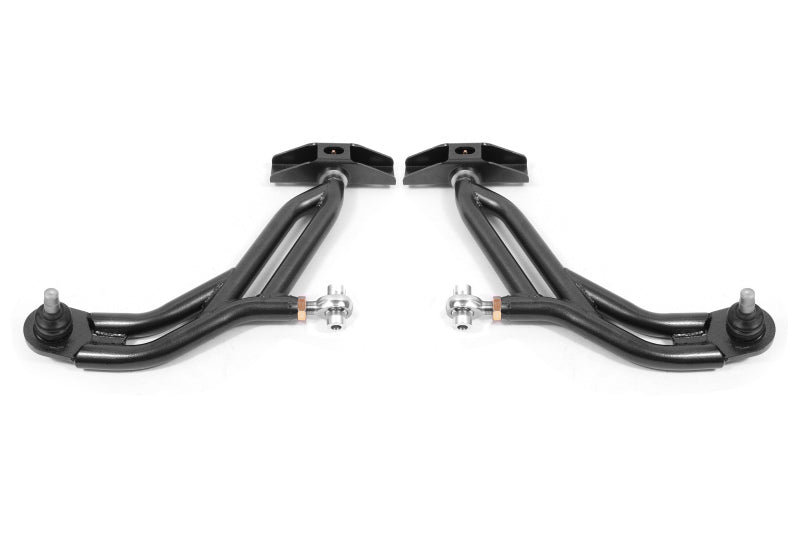 BMR Suspension AA751H - BMRAA751H - BMR 10-14 Ford Mustang Adj. Lower A-Arms w/ Delrin/Rod End / 18mm Tall Ball Joint - Black Hammertone - Shipped in Europe - Tuningsupply.com