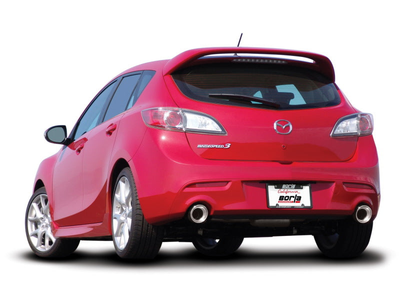Borla 11786 - BOR11786 - Borla 10-13 Mazda 3/Mazdaspeed 3 2.5L/2.3L Turbo FEW MT Hatchback SS Exhaust (rear section only) - Shipped in Europe - Tuningsupply.com