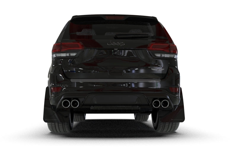 Rally Armor MF134-UR-BLK-RD - RALMF134-UR-BLK-RD - Rally Armor 18-22 Jeep Grand Cherokee SRT Trackhawk Black UR Mud Flap - Red Logo - Shipped in Europe - Tuningsupply.com