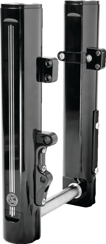 Performance Machine 0208-2178-BM - PFM0208-2178-BM - Performance Machine Dyna and M8 Softail Lower Leg Assembly 49mm - Contrast Cut - Shipped in Europe - Tuningsupply.com