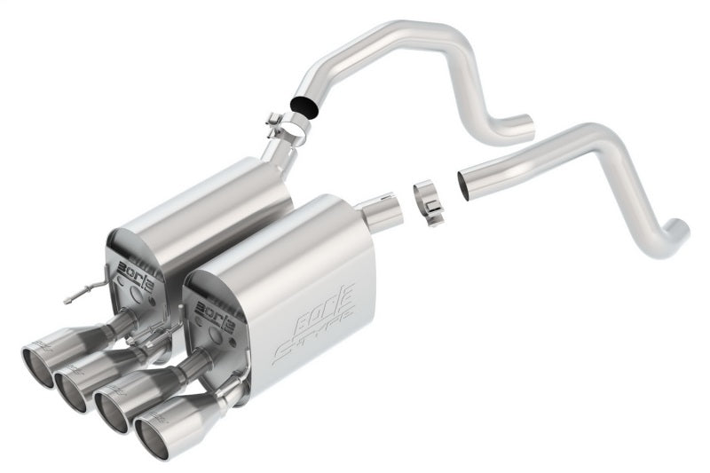 Borla 11815 - BOR11815 - Borla 05-08 Corvette Coupe/Conv 6.0L/6.2L 8cyl AT/MT 6spd S-Type II SS Exhaust (rear section only) - Shipped in Europe - Tuningsupply.com