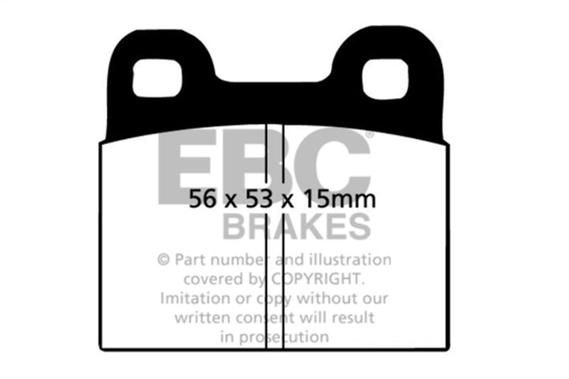 EBC DP2105 - EBCDP2105 - EBC 71-79 Volkswagen Beetle 1.3 (1300) Greenstuff Front Brake Pads - Shipped in Europe - Tuningsupply.com