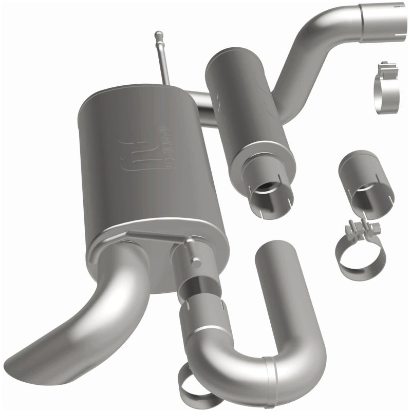 Magnaflow 19620 - MAG19620 - MagnaFlow 18-23 Jeep Wrangler JL 2.0L/3.6L Overland Series Axle-Back Exhaust - Shipped in Europe - Tuningsupply.com