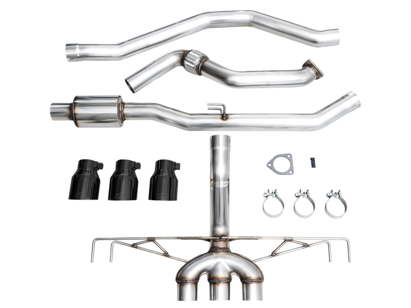 AWE Tuning 3020-53287 - AWE3020-53287 - AWE Tuning 2023 Honda Civic Type R FL5 Track Edition Exhaust w/ Triple Diamond Black Tips - Shipped in Europe - Tuningsupply.com