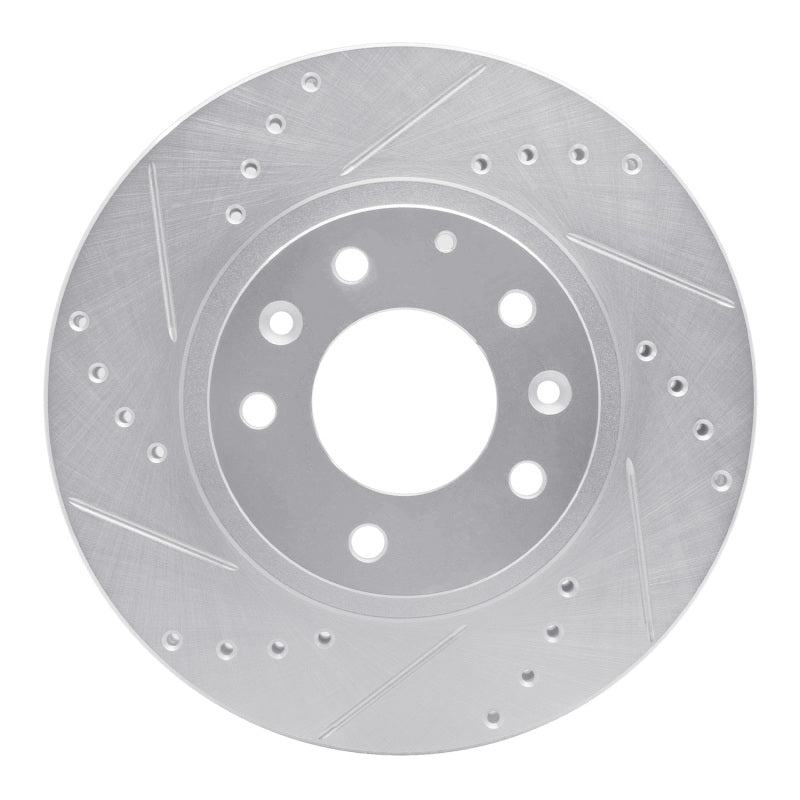 R1 Concepts 631-80047L - RNC631-80047L - R1 06-15 Mazda MX-5 Miata Front Left Drilled & Slotted Silver Brake Rotor - Shipped in Europe - Tuningsupply.com
