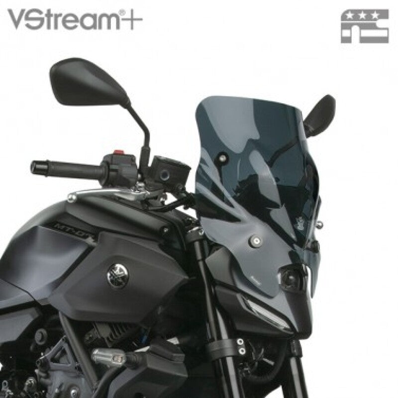 National Cycle N20352 - NATN20352 - National Cycle 25+ Yamaha MT-07 Vstream+ Quantum HC Poly Low Windshield - Dark Tint - Shipped in Europe - Tuningsupply.com