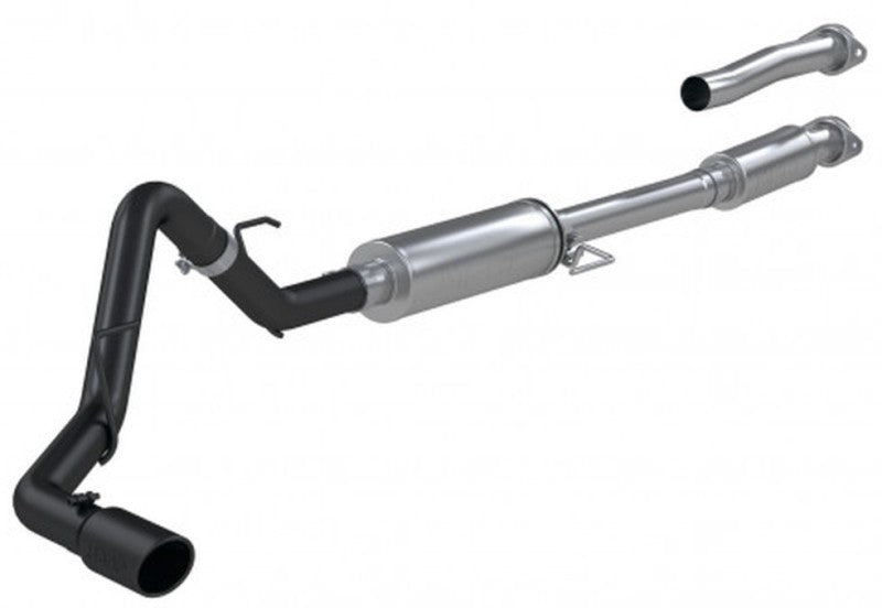 MBRP PS5211BLK - MBRPS5211BLK - MBRP 2021+ Ford F-150 2.7L/ 3.5L Ecoboost 5.0L Single Side 3in Black Coated Catback Exhaust - Shipped in Europe - Tuningsupply.com