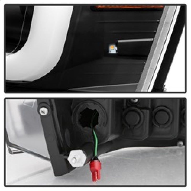 SPYDER 5085306 - SPY5085306 - Spyder Dodge Ram 1500 06-08 V2 Projector Headlights - Light Bar DRL - Black (PRO-YD-DR06V2-LB-BK) - Shipped in Europe - Tuningsupply.com