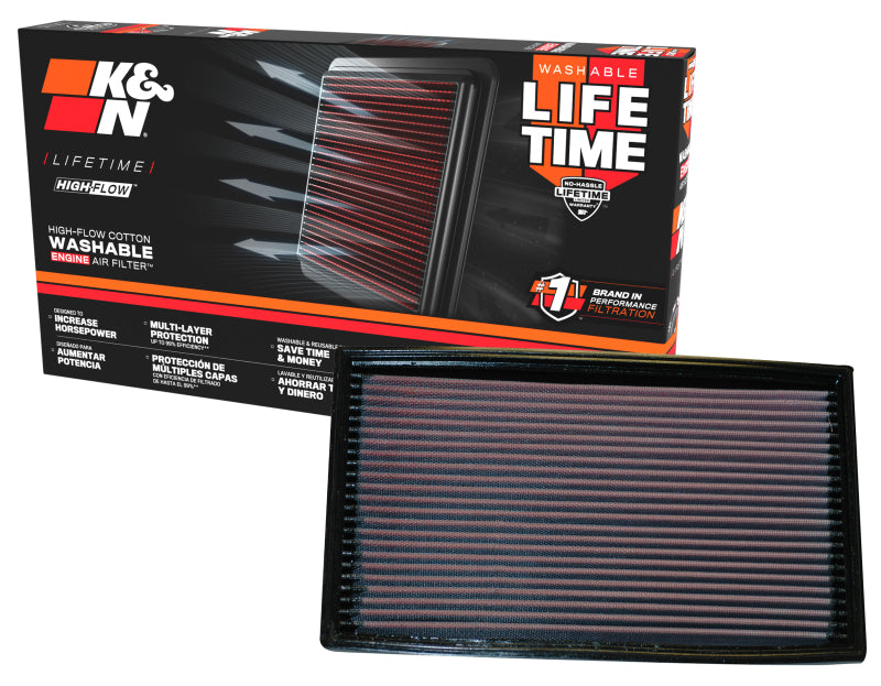 K&N Engineering 33-2190 - KNN33-2190 - K&N Replacement Air Filter JAGUAR XKR 4.0L-V8 SUPERCHARGED & XK8 4.0L-V8; 1998-2000 - Shipped in Europe - Tuningsupply.com
