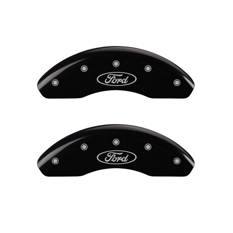 MGP 10095SMG1BK - MGP10095SMG1BK - MGP 4 Caliper Covers Engraved Front Mustang Engraved Rear SN95/GT Black finish silver ch - Shipped in Europe - Tuningsupply.com
