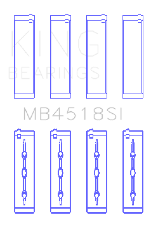 King Engine Bearings MB4518SI - KINGMB4518SI - King Engine Bearings 11-20 Chrysler 300 / Dodge Grand Caravan (Size STD) Main Bearing Set - Shipped in Europe - Tuningsupply.com