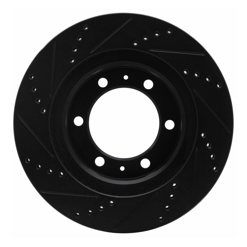 R1 Concepts 633-76128R - RNC633-76128R - R1 05-23 Toyota Tacoma Front Right Drilled & Slotted Black Brake Rotor - Shipped in Europe - Tuningsupply.com