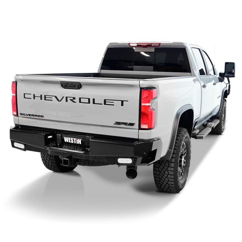 Westin 58-341185 - WES58-341185 - Westin 19-20 Chevy Silverado 1500 HDX Bandit Rear Bumper - Black - Shipped in Europe - Tuningsupply.com