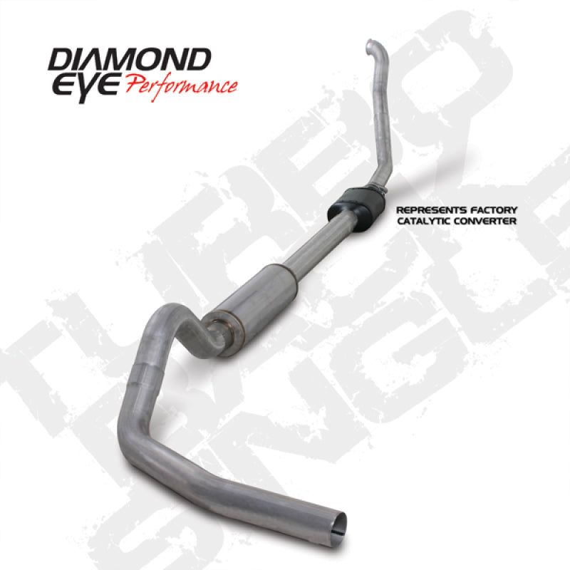 Diamond Eye Performance - DEPK4306A - Diamond Eye KIT 4in Turbo Back Single AL: 94-97 FORD 7.3L F250/F350 PWRSTROKE NFS W/ CARB EQUIV STDS - Shipped in Europe - Tuningsupply.com