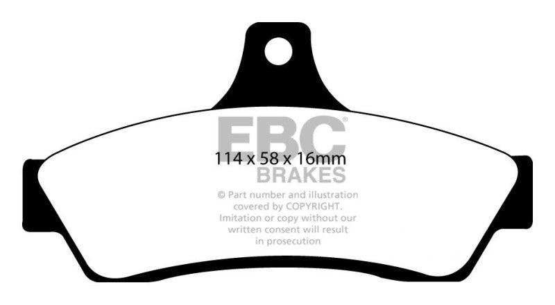 EBC DP41711R - EBCDP41711R - EBC 03-04 Pontiac GTO 5.7 (Solid Rear Rotors) Yellowstuff Rear Brake Pads - Shipped in Europe - Tuningsupply.com