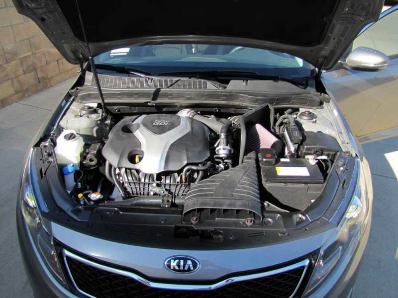 K&N Engineering 69-5309TS - KNN69-5309TS - K&N 11-13 Hyundai Sonata 2.0L L4 Turbo / 11-13 Kia Optima 2.0L L4 Turbo Typhoon Intake - Shipped in Europe - Tuningsupply.com