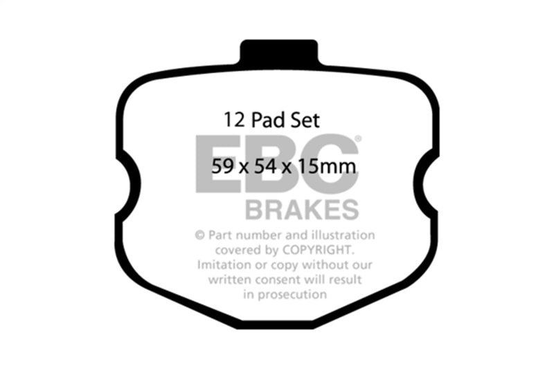 EBC DP31771C - EBCDP31771C - EBC 06-08 Chevrolet Corvette (C6) 7.0 (Z06) Redstuff Front Brake Pads - Shipped in Europe - Tuningsupply.com
