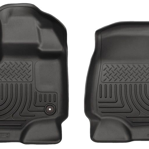 Husky Liners 18361 - HSL18361 - Husky Liners 15-23 Ford F-150 Super/Super Crew Cab WeatherBeater Black Front Floor Liners - Shipped in Europe - Tuningsupply.com