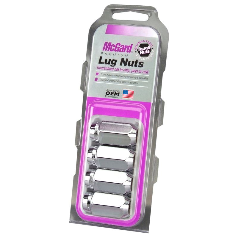 McGard 64069 - MCG64069 - McGard Hex Lug Nut (Cone Seat) M14X1.5 / 22mm Hex / 1.635in. Length (4-Pack) - Chrome - Shipped in Europe - Tuningsupply.com