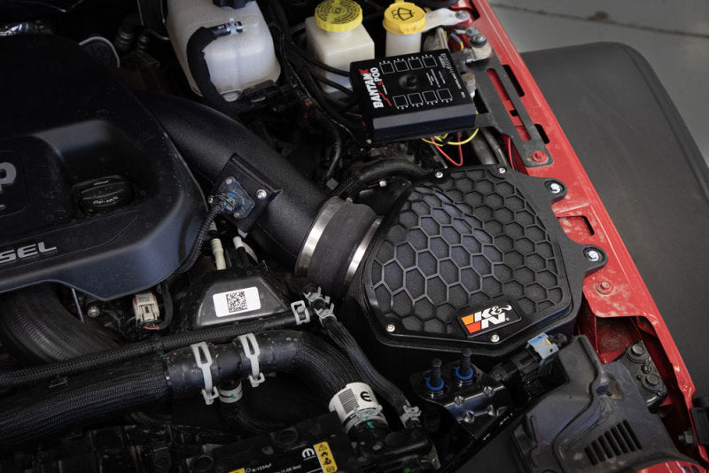 K&N Engineering 63-1587 - KNN63-1587 - K&N 20-21 Jeep Wrangler V6-3.0L DSL AirCharger Performance Intake - Shipped in Europe - Tuningsupply.com
