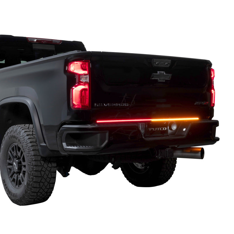Putco 9203060-25 - PUT9203060-25 - Putco 2024 Chevrolet Silverado HD/ GMC Sierra HD 60In Direct Fit Red Blade Kit Tailgate Bars - Shipped in Europe - Tuningsupply.com