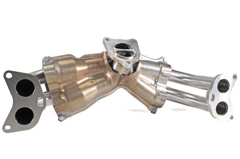 Perrin Performance PSP-EXT-058 - PERPSP-EXT-058 - PERRIN 22-25 Subaru WRX / 20-25 OBXT & LXT / 19-25 Ascent Equal Length Header - Brushed SS - Shipped in Europe - Tuningsupply.com
