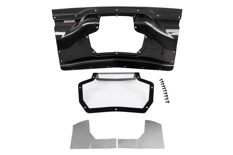 CORSA Performance 44009 - COR44009 - Corsa 2020+ Chevrolet Corvette C8/Z06 Carbon Fiber Air Intake Trunk Panel with Polycarbonate - Shipped in Europe - Tuningsupply.com