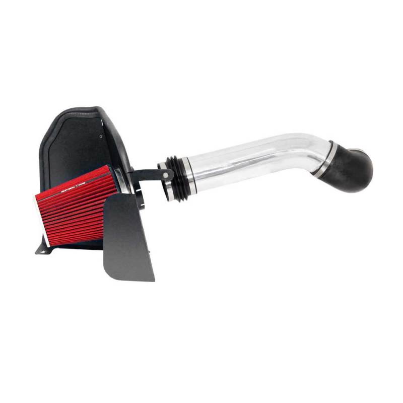 Spectre 9910 - SPE9910 - Spectre 07-08 GM Truck V8-4.8/5.3/6.0L F/I Air Intake Kit - Clear Anodized w/Red Filter - Shipped in Europe - Tuningsupply.com