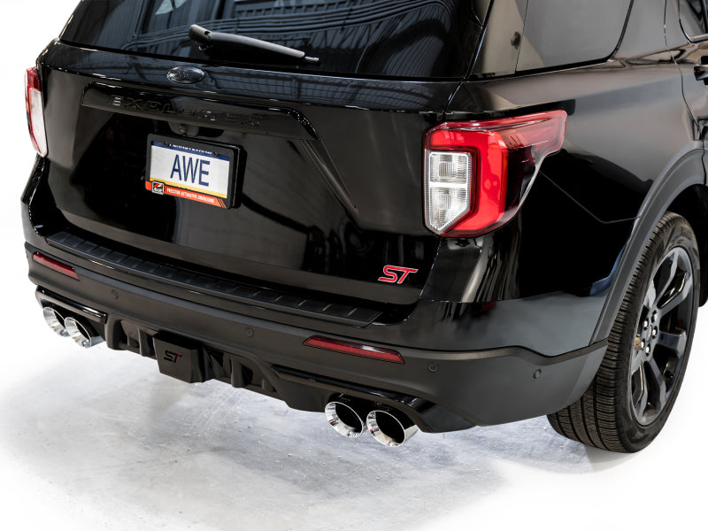 AWE Tuning 3015-42625 - AWE3015-42625 - AWE Tuning 2020+ Ford Explorer ST Touring Edition Exhaust w/ Chrome Silver Tips - Shipped in Europe - Tuningsupply.com