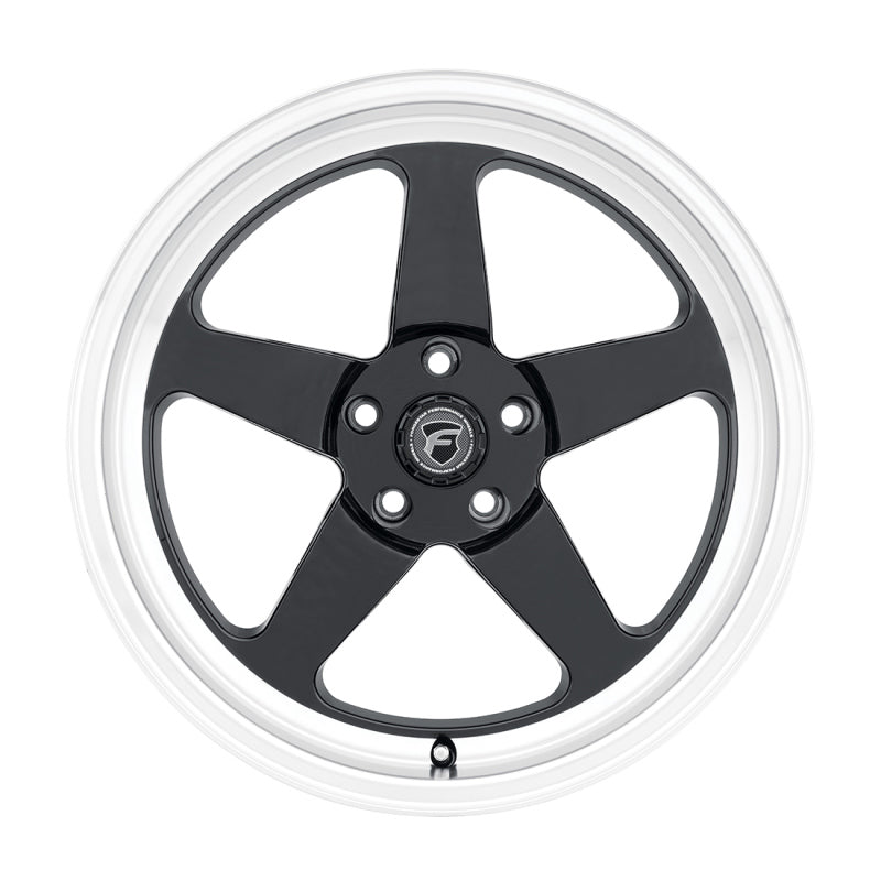 Forgestar F09171163P43 - FRGF09171163P43 - Forgestar D5 Drag 17x11 / 5x120.65 BP / ET43 / 7.8in BS Gloss Black Wheel - Shipped in Europe - Tuningsupply.com