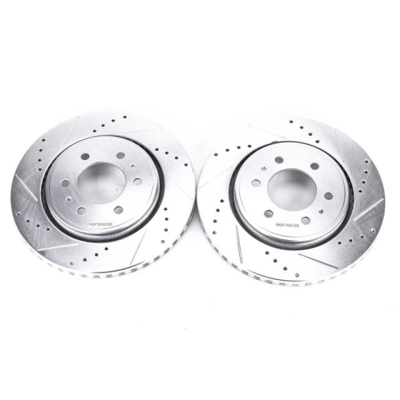 PowerStop AR85108XPR - PSBAR85108XPR - Power Stop 07-19 Ford Expedition Front Evolution Drilled & Slotted Rotors - Pair - Shipped in Europe - Tuningsupply.com