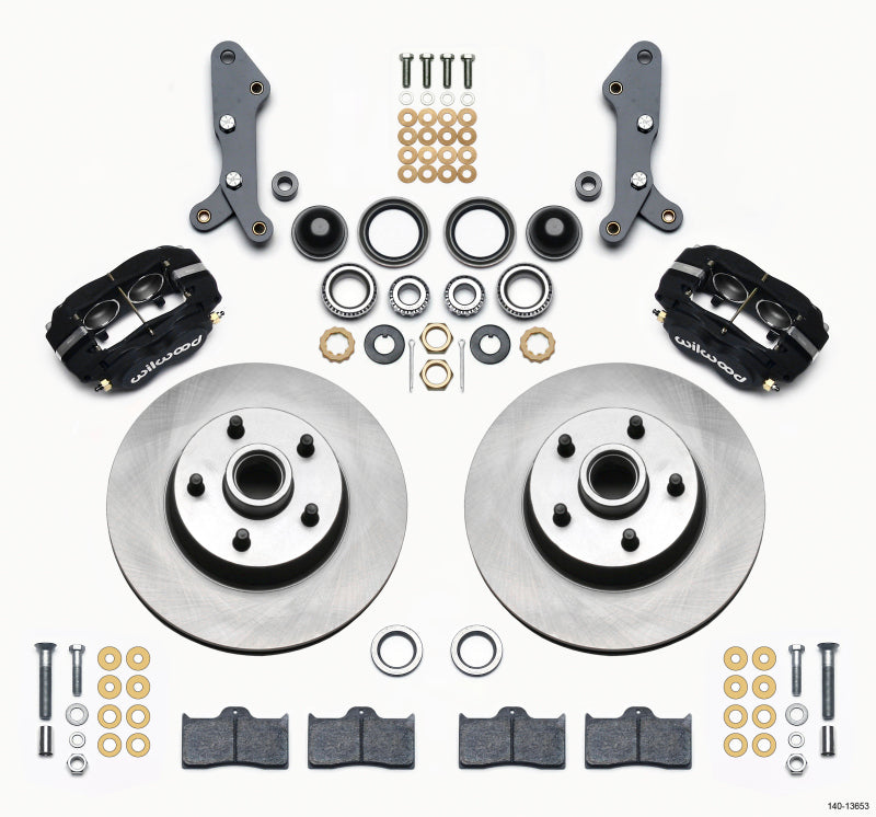 Wilwood 140-13653 - WIL140-13653 - Wilwood Forged Dynalite-M Front Kit 11.30in 1 PC Rotor&Hub 60-68 Ford / Mercury Full Size / Galaxie - Shipped in Europe - Tuningsupply.com