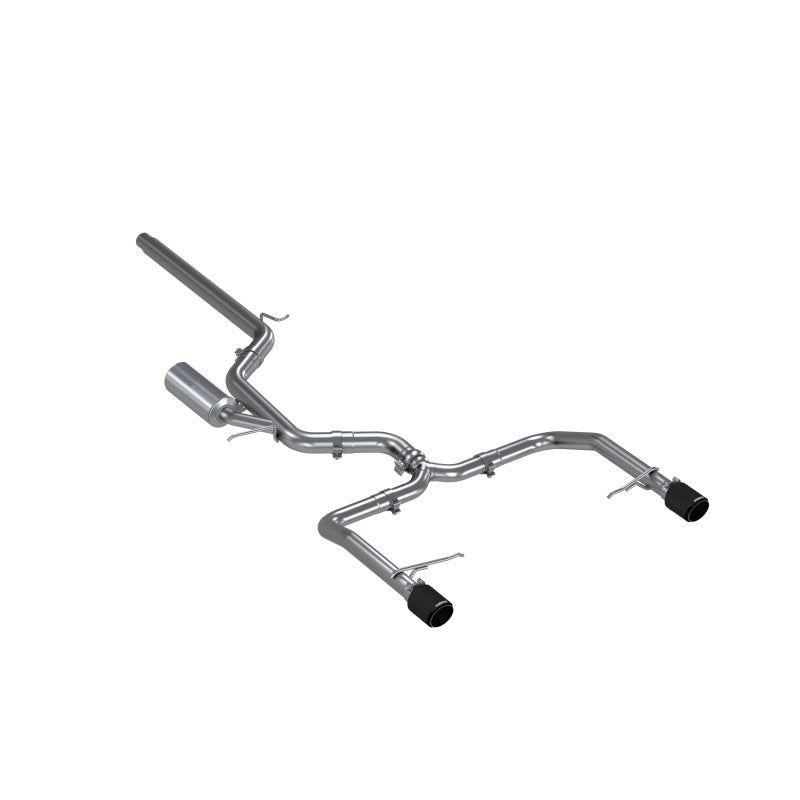 MBRP PS46083CF - MBRPS46083CF - MBRP 19-21 VW Jetta GLI T304 SS 3in Cat-Back Dual Split Rear Exit Exhaust - Carbon Fiber Tips - Shipped in Europe - Tuningsupply.com