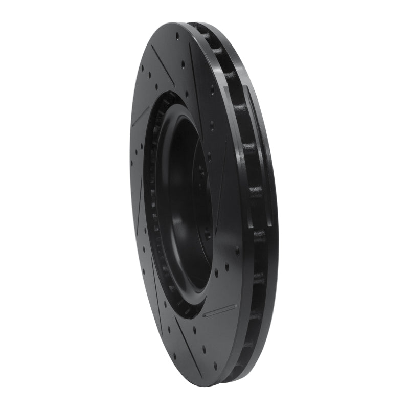 R1 Concepts 633-21038L - RNC633-21038L - R1 18-22 Genesis G70 Front Left Drilled & Slotted Black Brake Rotor - Shipped in Europe - Tuningsupply.com