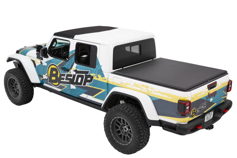 Bestop 19280-17 - BES19280-17 - Bestop Roll Soft Tonneau - 20-26 Jeep Gladiator For 5 Ft. Bed EZ-Roll (Premium Black Twill) - Shipped in Europe - Tuningsupply.com