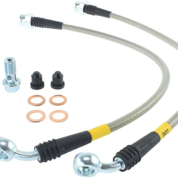 Stoptech 950.51501 - STO950.51501 - StopTech 10 Hyundai Genesis Rear Stainless Steel Brake Lines - Shipped in Europe - Tuningsupply.com