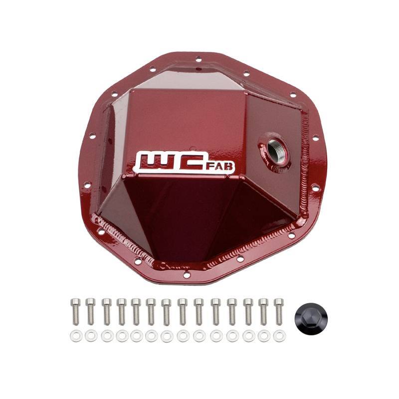 Wehrli WCF100114-RED - WCFWCF100114-RED - Wehrli 20-24 GM Duramax - 19-23 Ram HD Rear Differential Cover - Red - Shipped in Europe - Tuningsupply.com