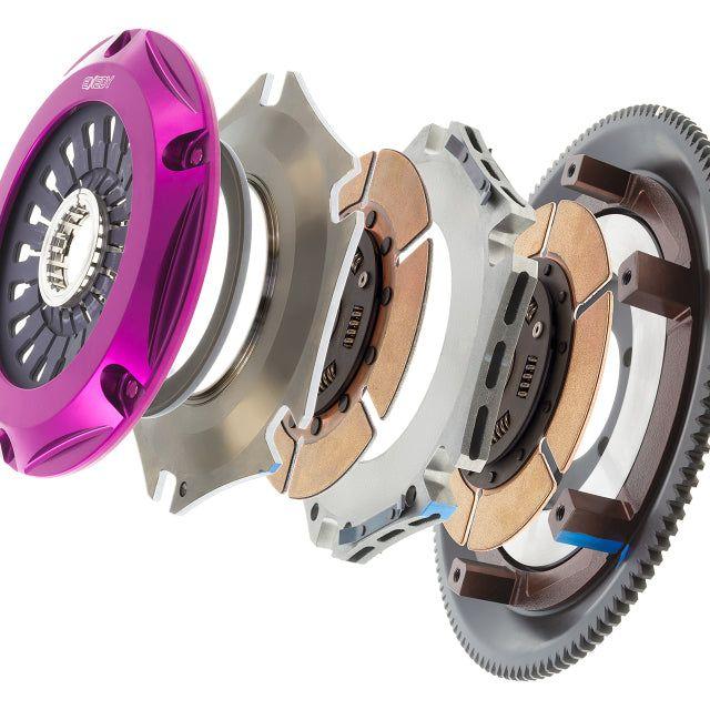 Exedy ZM022SD - EXEZM022SD - Exedy 1993-1995 Mazda RX-7 R2 Hyper Twin Cerametallic Clutch Sprung Center Disc Pull Type - Shipped in Europe - Tuningsupply.com