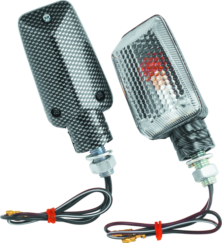 BikeMaster 268041 - BKM268041 - BikeMaster Universal Ministalk Marker Light Carbon/Clear - Shipped in Europe - Tuningsupply.com