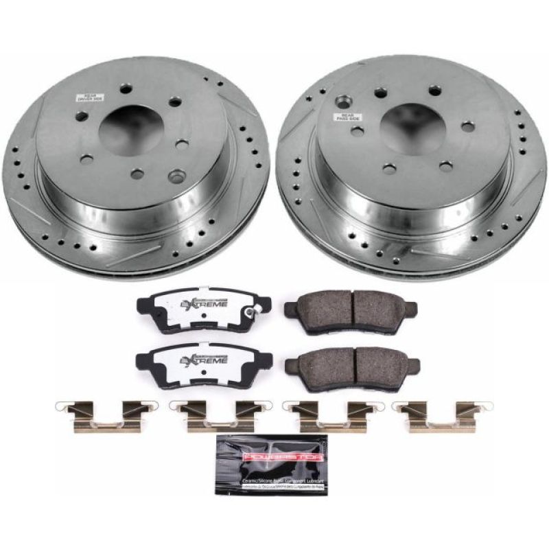 PowerStop K4621-36 - PSBK4621-36 - Power Stop 05-18 Nissan Frontier Rear Z36 Truck & Tow Brake Kit - Shipped in Europe - Tuningsupply.com