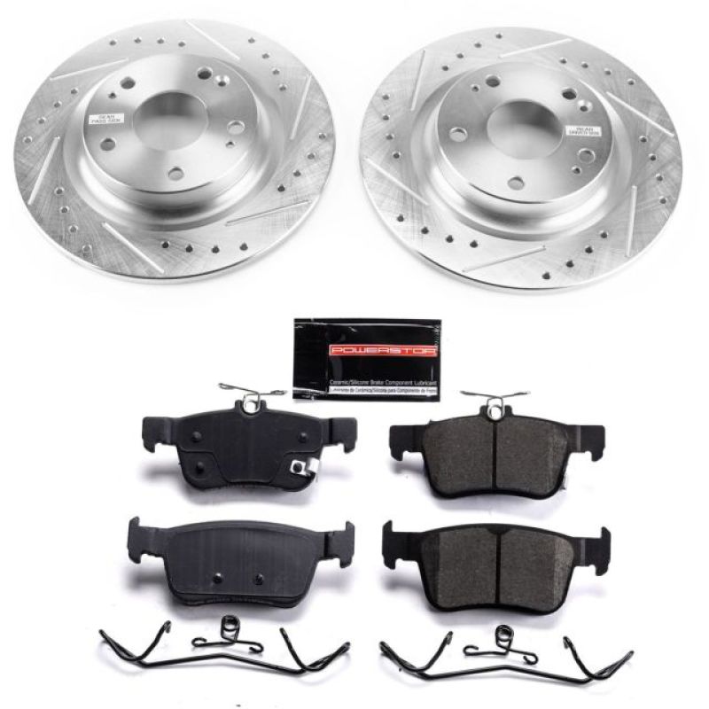 PowerStop K7934 - PSBK7934 - Power Stop 17-19 Honda Civic Rear Z23 Evolution Sport Brake Kit - Shipped in Europe - Tuningsupply.com