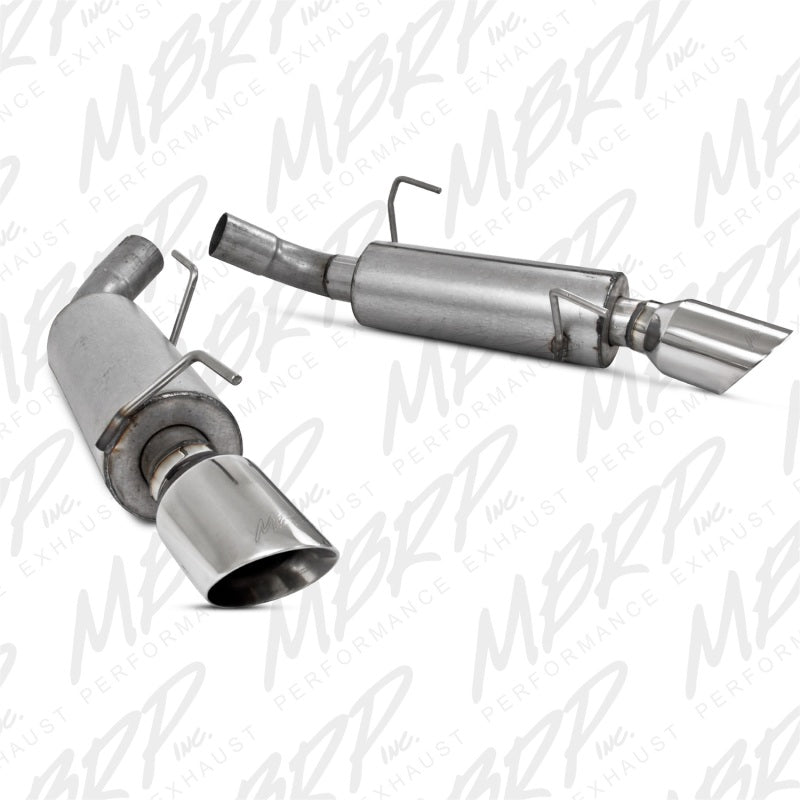 MBRP PS7200AL - MBRPS7200AL - MBRP 05-10 Ford Mustang GT 5.0/Shelby GT500 Dual Mufflers Axle Back Split Rear AL - Shipped in Europe - Tuningsupply.com