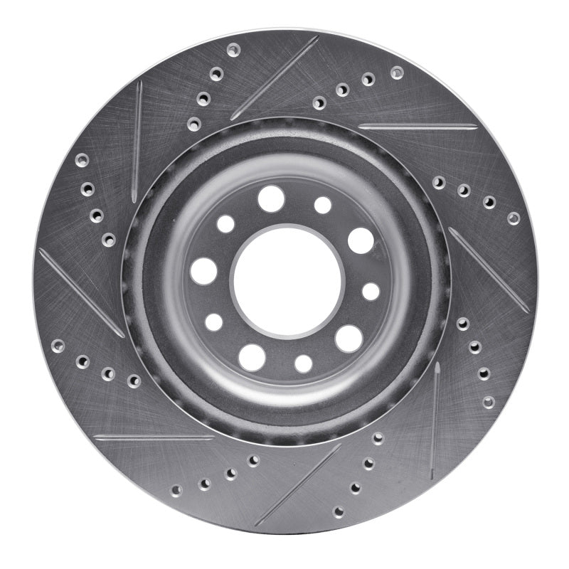 R1 Concepts 631-16013R - RNC631-16013R - R1 2017-2025 Alfa Romeo Stelvio Rear Right Drilled & Slotted Silver Brake Rotor - Shipped in Europe - Tuningsupply.com