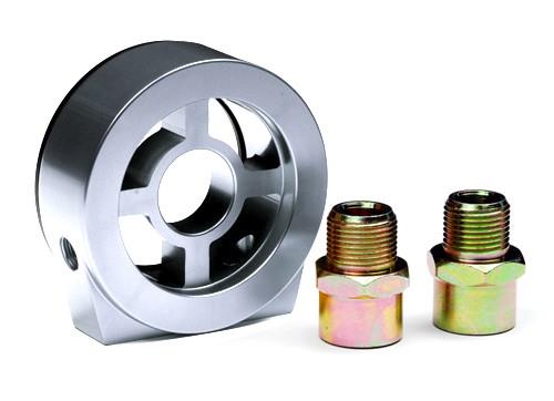 BLOX Racing BXGA-00105-SI - BLOBXGA-00105-SI - BLOX Racing Oil Filter Block Adapter Silver / For Oil Pressure / Oil Temperature - Shipped in Europe - Tuningsupply.com