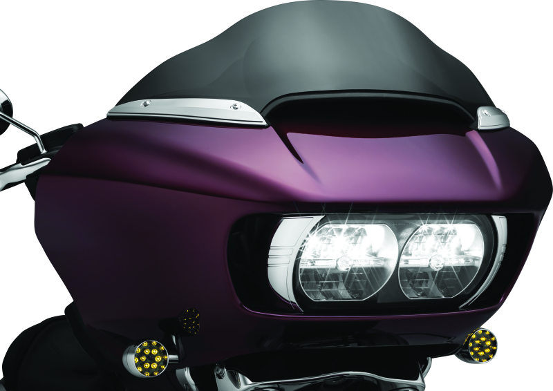 Kuryakyn 2632 - KUR2632 - Kuryakyn Windshield Side Trims Chrome - Shipped in Europe - Tuningsupply.com