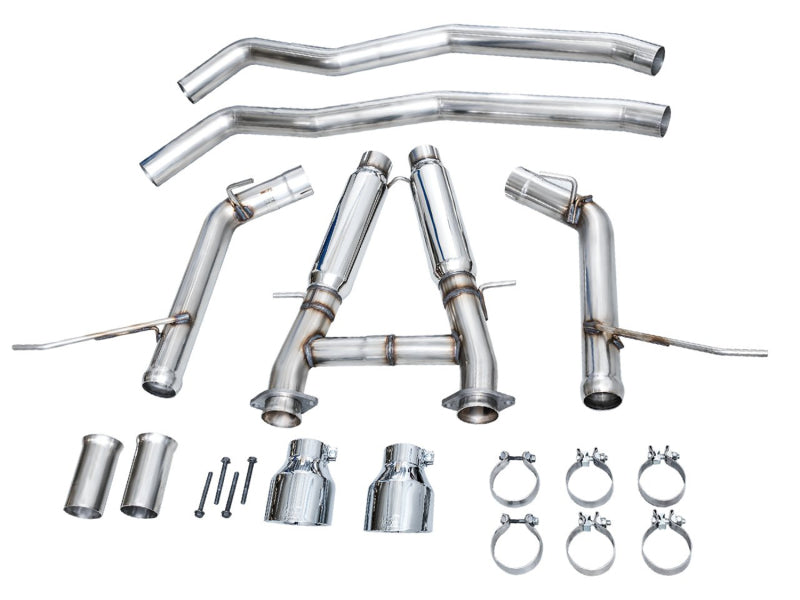 AWE Tuning 3020-32952 - AWE3020-32952 - AWE Tuning 18-23 Dodge Durango SRT & Hellcat Track Edition Exhaust - Chrome Silver Tips - Shipped in Europe - Tuningsupply.com