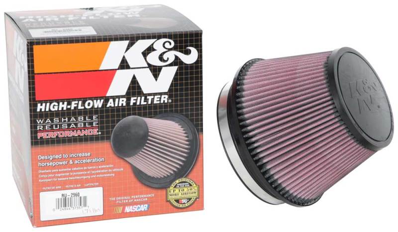K&N Engineering RU-2960XD - KNNRU-2960XD - K&N Universal Tapered Filter 6in Flange ID x 7.5in Base OD x 5in Top OD x 5in Height - Shipped in Europe - Tuningsupply.com