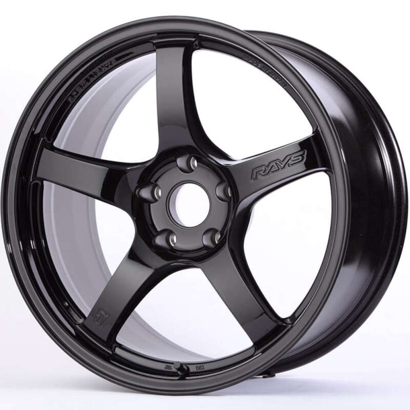 Gram Lights WGCRV37EGX - GLSWGCRV37EGX - Gram Lights 57CR 18x8.5 +37 5x114.3 Gloss Black Wheel - Shipped in Europe - Tuningsupply.com